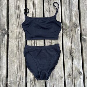 Vintage Black 2pc Swimsuit